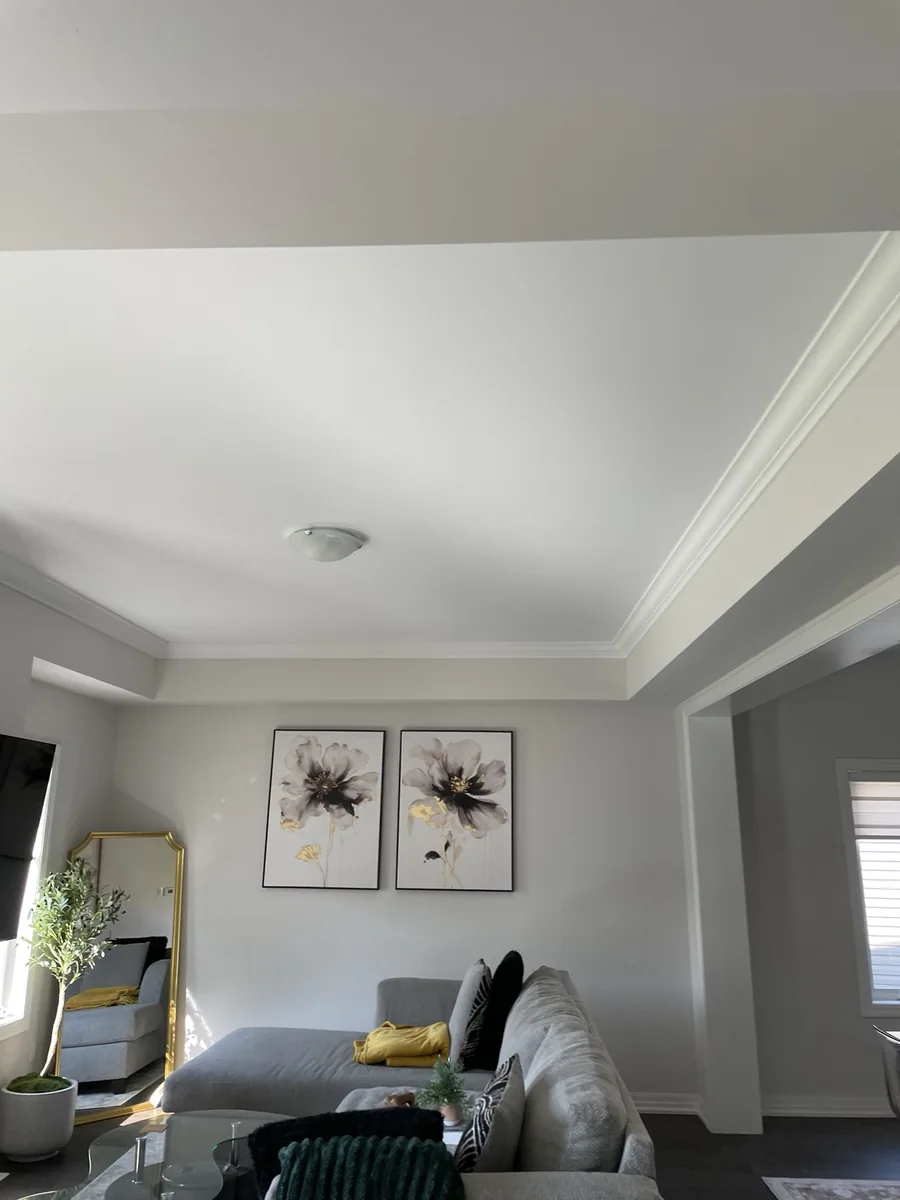 Ceiling restoration — finished interior
