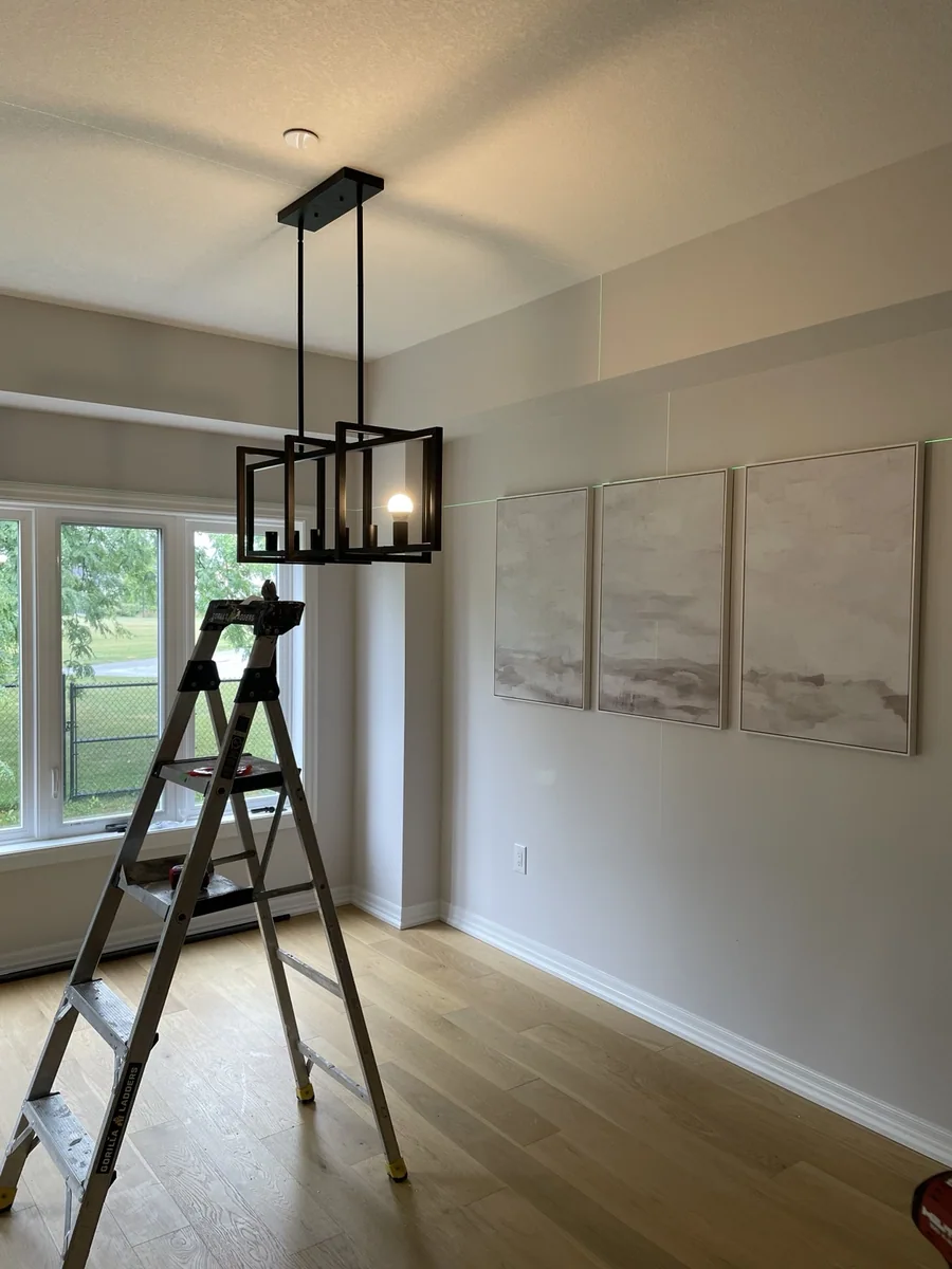 Bright finished residential interior