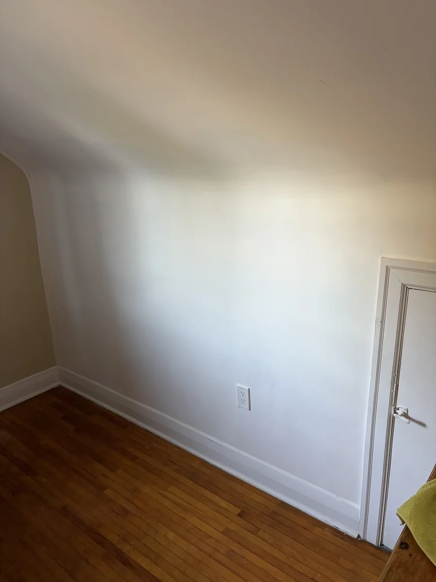 Wall repair — restored finish